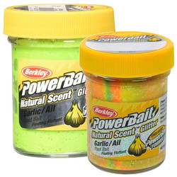 Berkley - Berkley Powerbait Natural Glitter Trout Bait Garlic Sahte Yemi