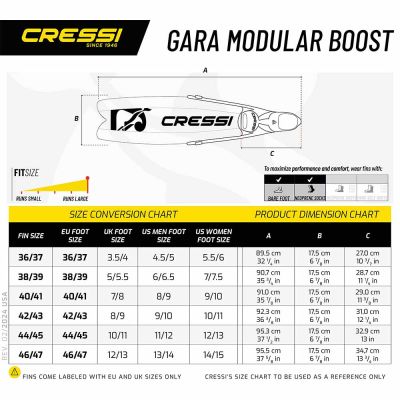 Cressi Gara Turbo Boost Dalış Paleti