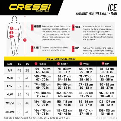 Cressi Ice Man Semi-Dry Dalış Elbisesi