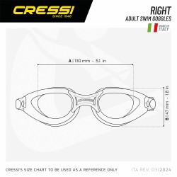 Cressi Right Yüzme Gözlüğü - Thumbnail
