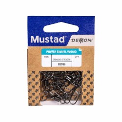 Mustad Demon Power Çift Kilitli Fırdöndülü Klips DLT06 - Thumbnail