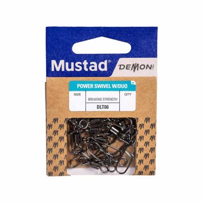 Mustad Demon Power Çift Kilitli Fırdöndülü Klips DLT06